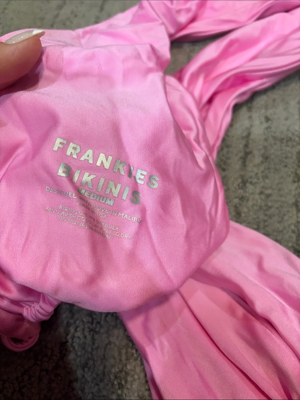 Frankie's Bikinis Hot Pink Two-Piece Set